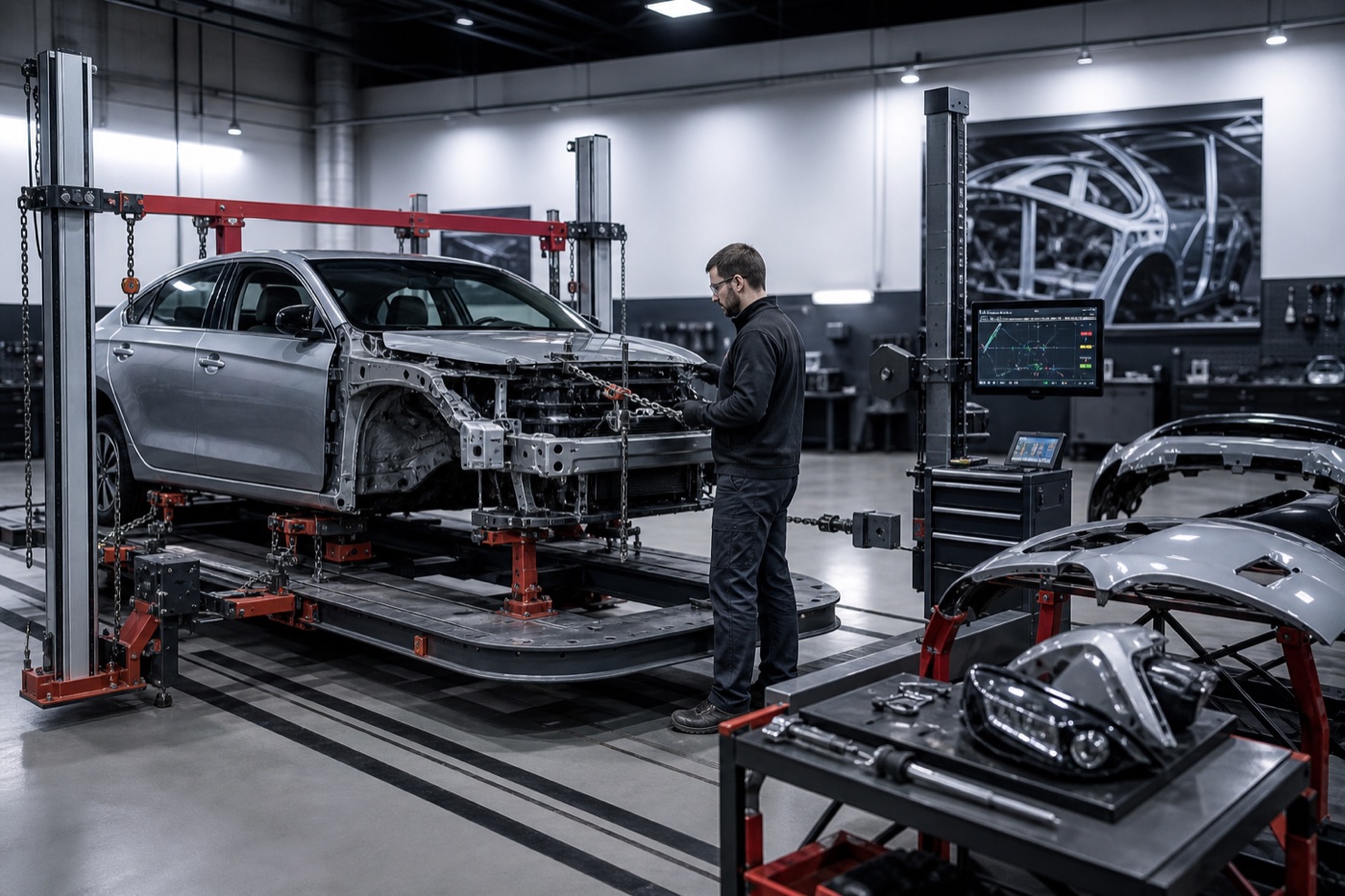Computerized structural measurement and frame alignment